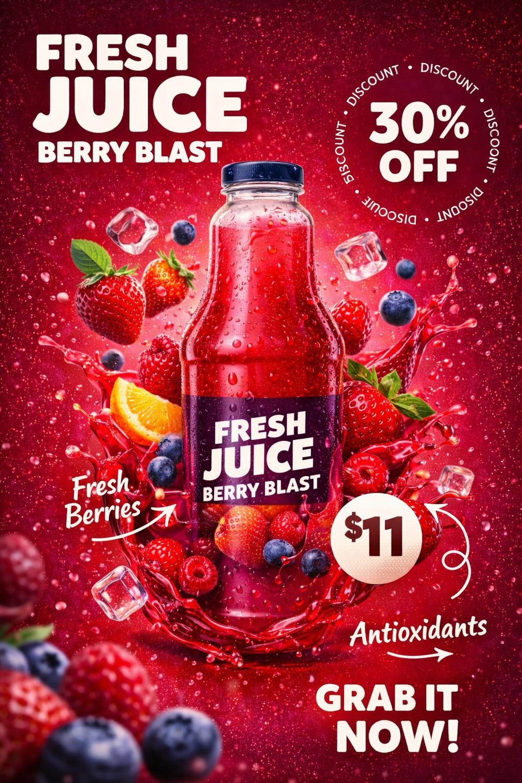 Fresh Juice Promo Poster