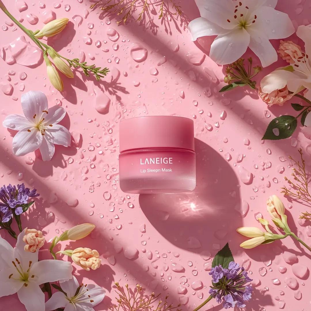Hyperrealistic Laneige Lip Mask Ad