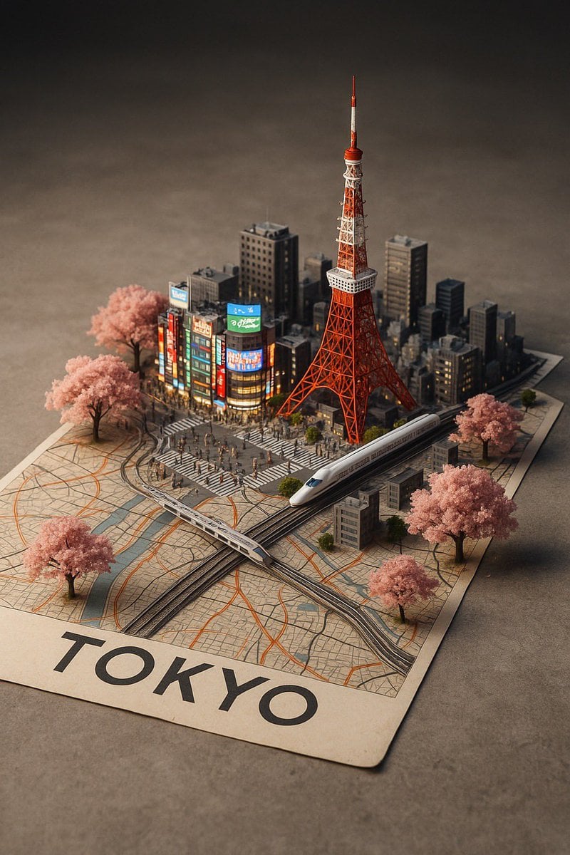 3D City Map Diorama