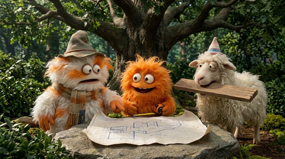 Fluffy Trio Treehouse Adventure