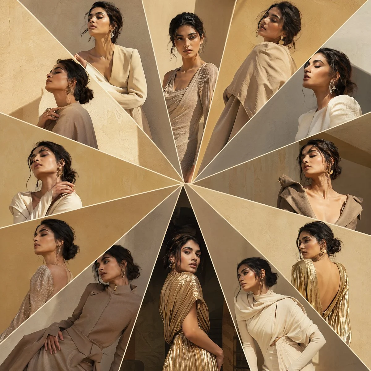 Radial Sunset Fashion Editorial
