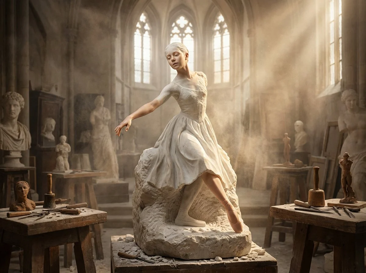 Marble Sculpture Awakens In Renaissance Workshop