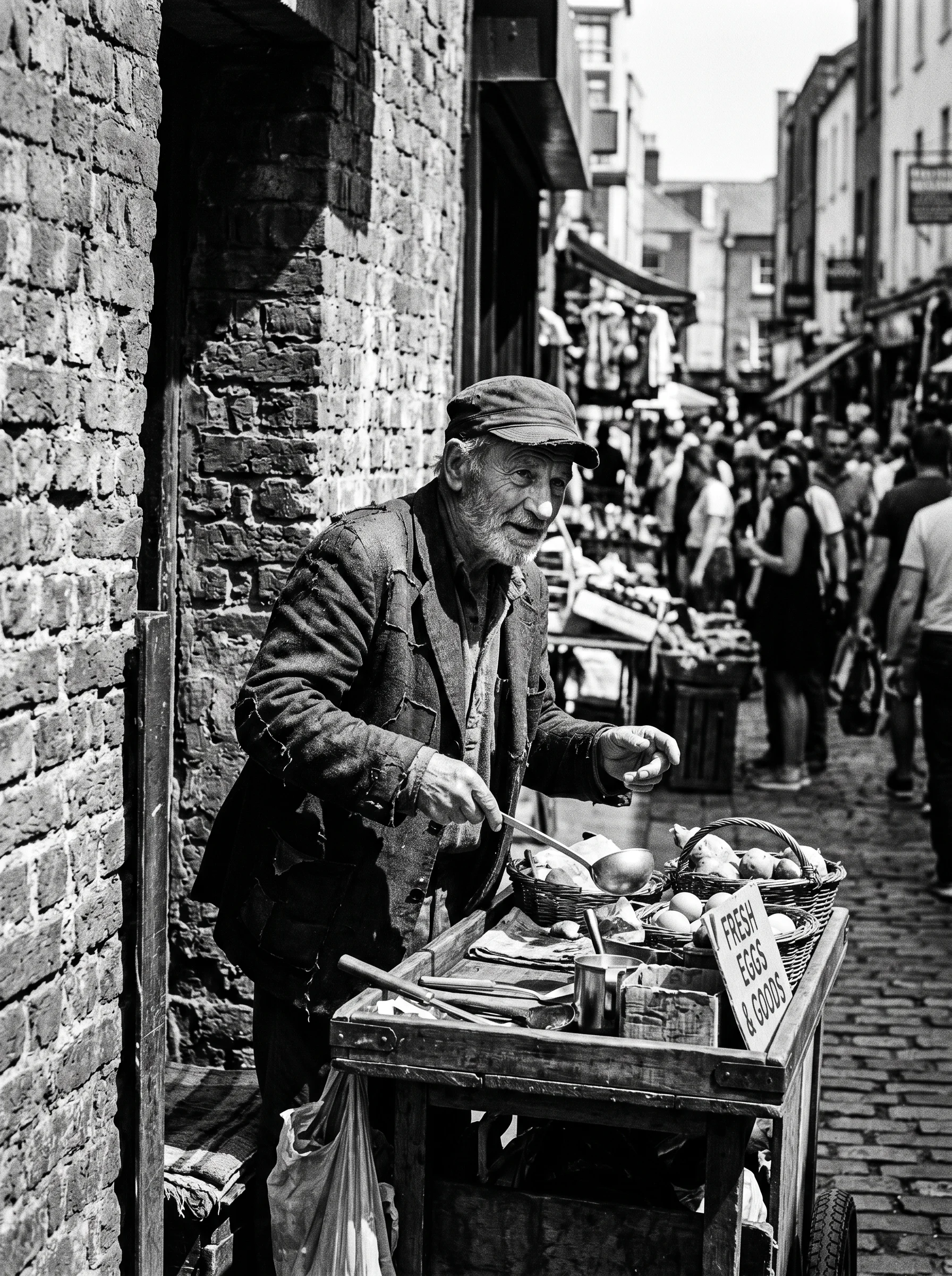 Gritty Noir Street Portrait