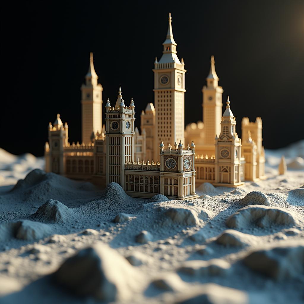London Rebuilt on the Moon in Claymation