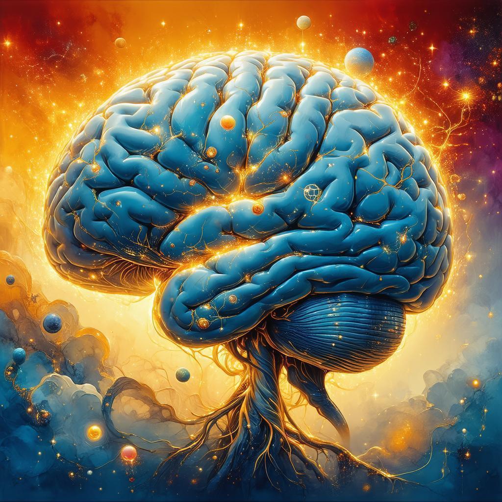 Cosmic Brain Entwined With Celestial Bodies