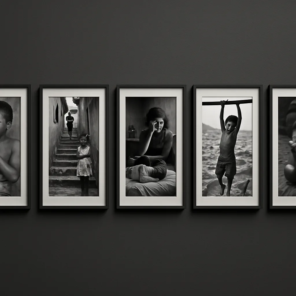 Collection of Five Monochromatic Photographs