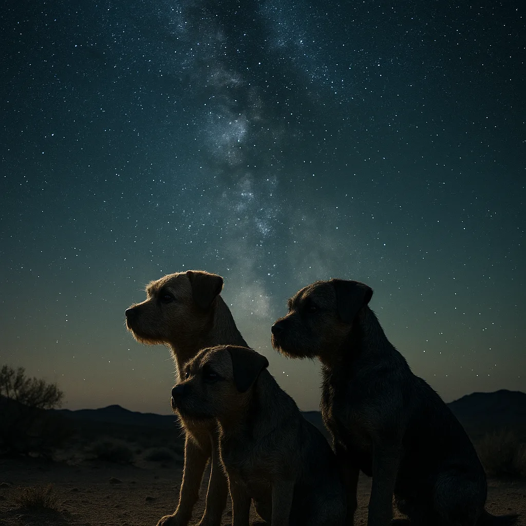 Three Distinct Border Terriers—the First