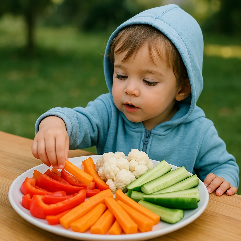 Young Child in a Light Blue Hoodie