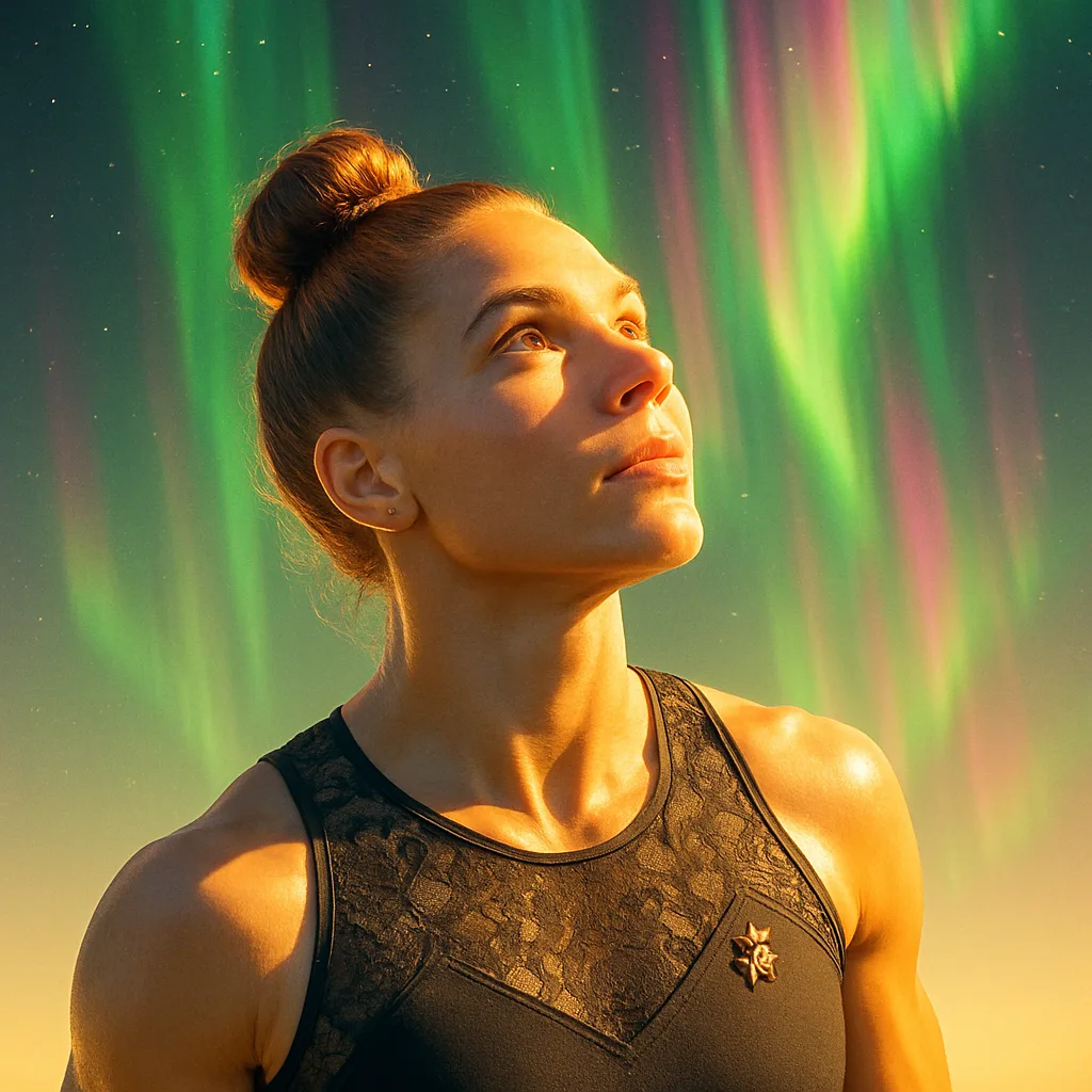 Athletic Champion Whose Innocent Gaze Is Directed Towards the Heavens