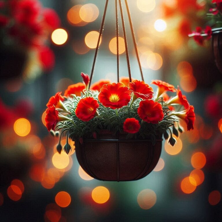 Stunning Close-Up of Red Portulaca Flower