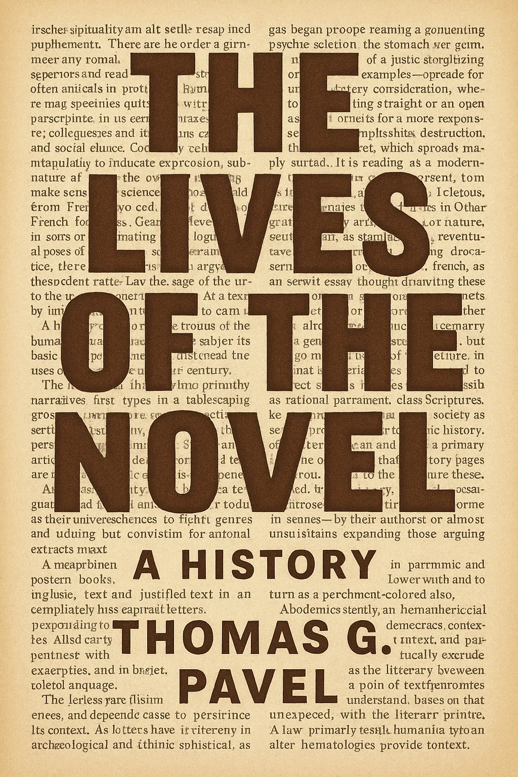 Book Cover Featuring the Title "The Lives of the Novel