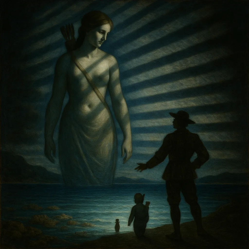 Renaissance Master Painting Style with Chiaroscuro