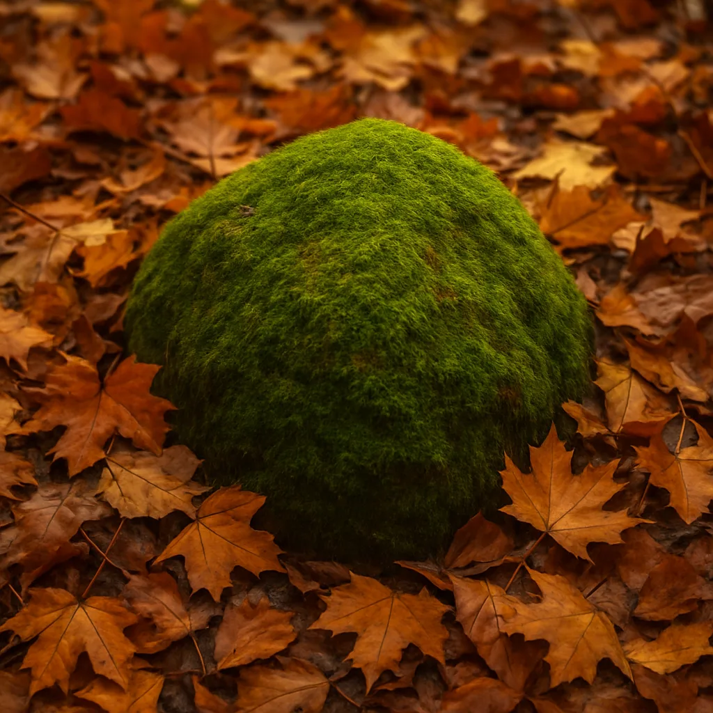 Rock Covered in Moss