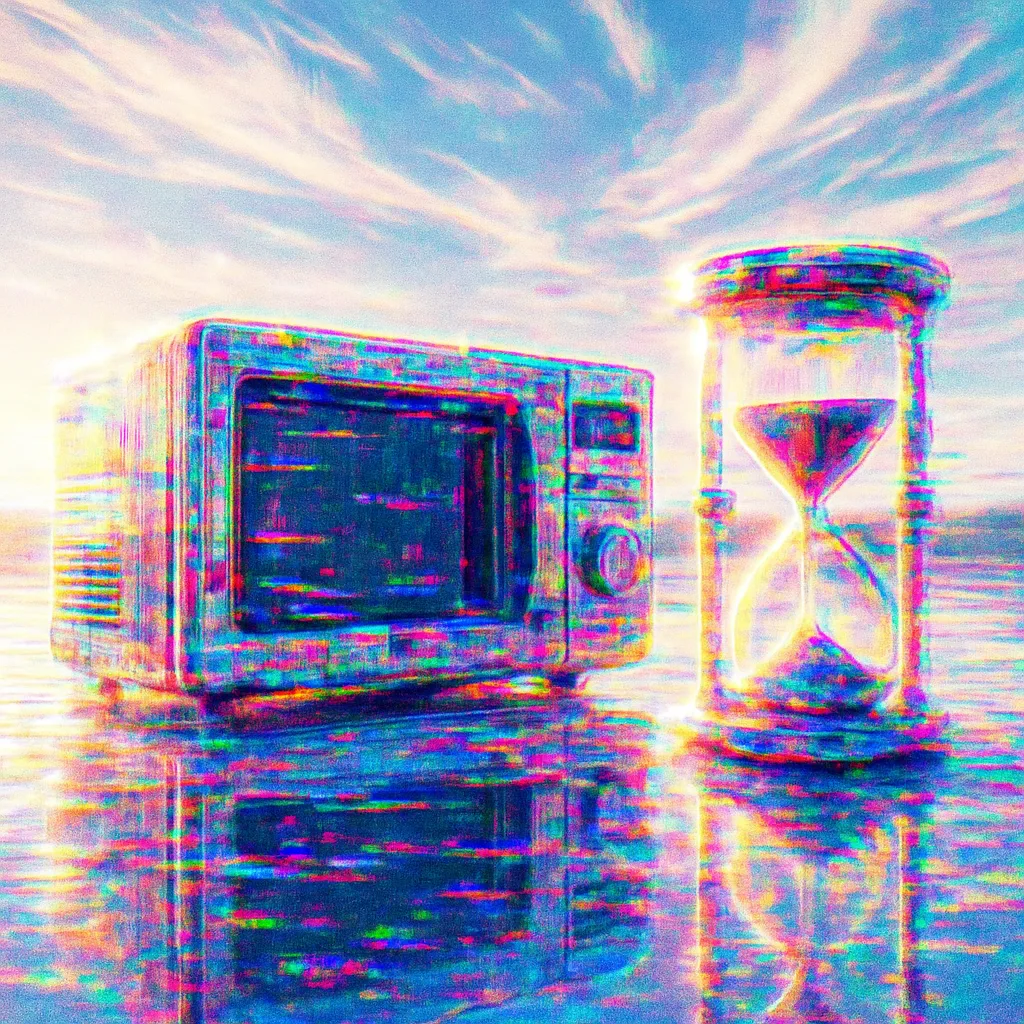 Lakeside Microwave and Hourglass