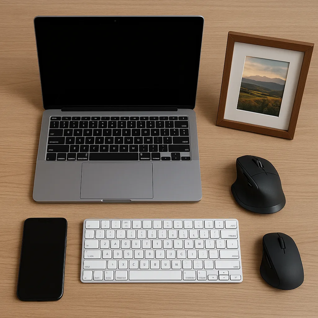Workspace Featuring a Laptop