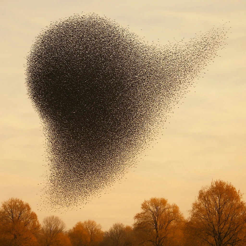 Countless Migrating Birds Form a Colossal