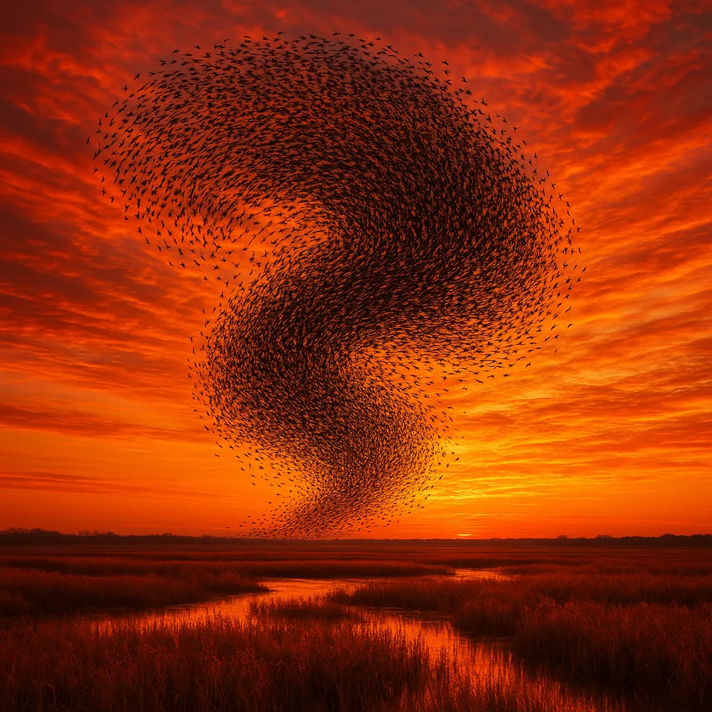 Countless Migrating Birds Form a Dynamic