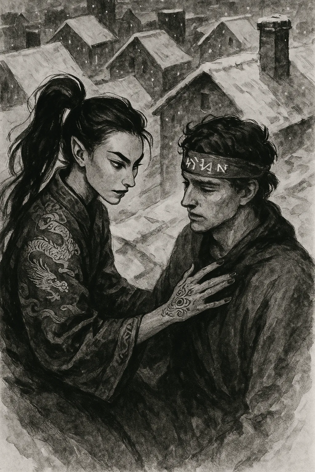 Lover in Dragon Silk with Cat Eyes