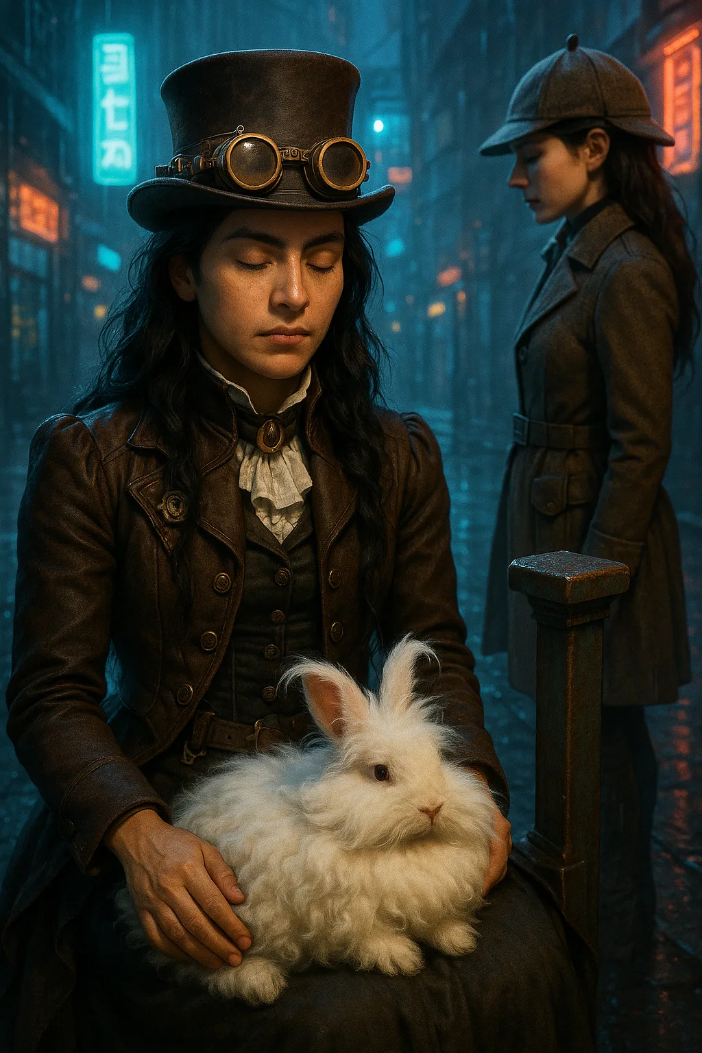 Steampunk Author with a Pale Complexion