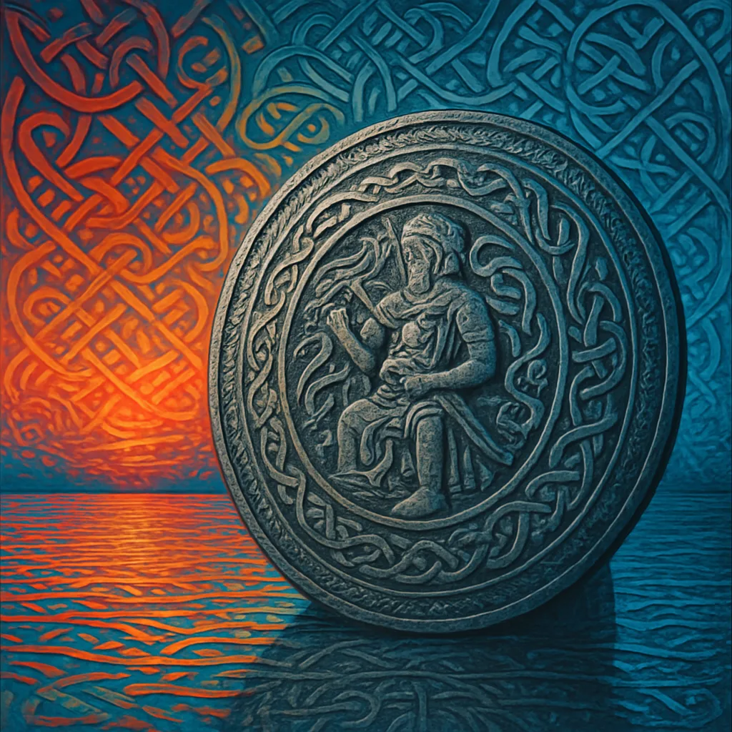 Against a Backdrop of Vivid Colors Mirrored on a Calm
