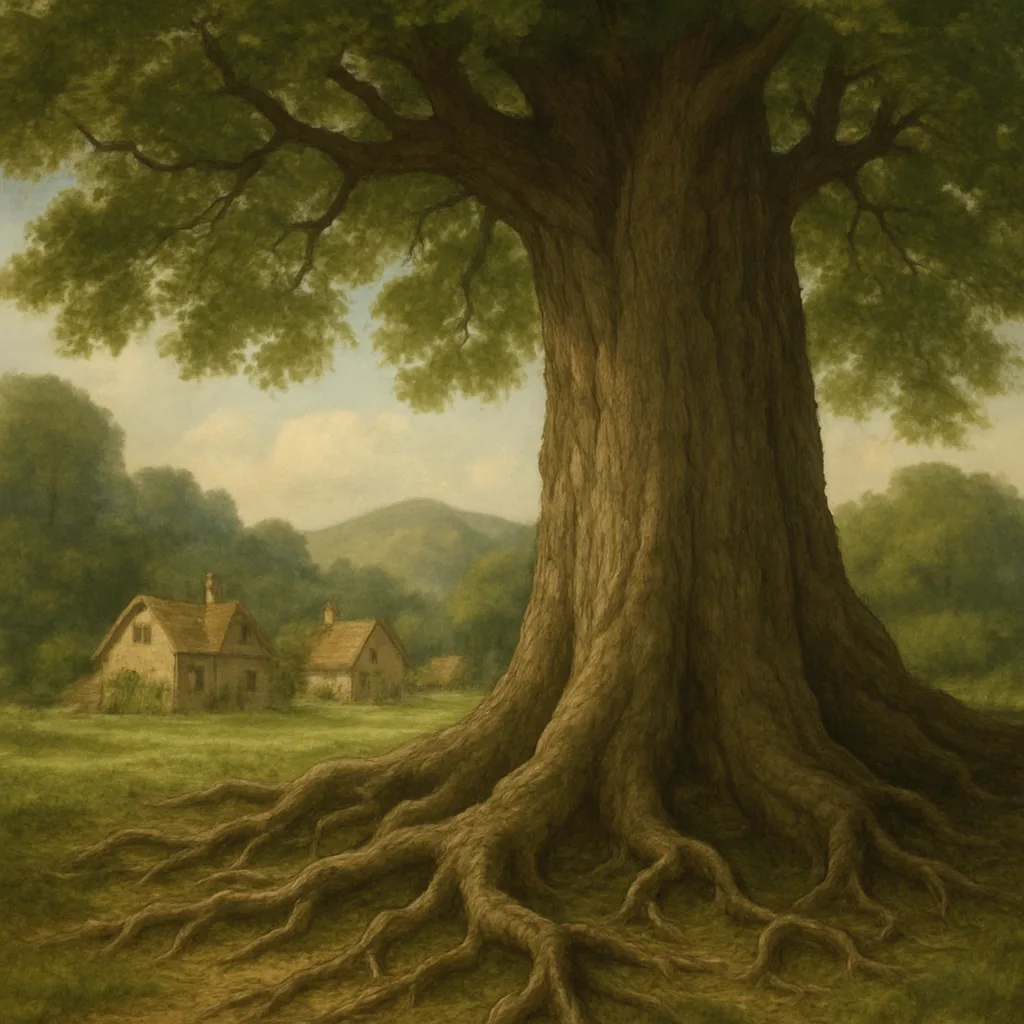 Colossal Tree Stands Prominently
