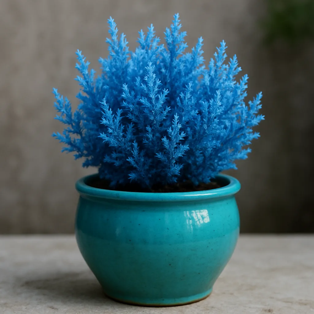 Picture of a Ceramic Pot in Turquoise