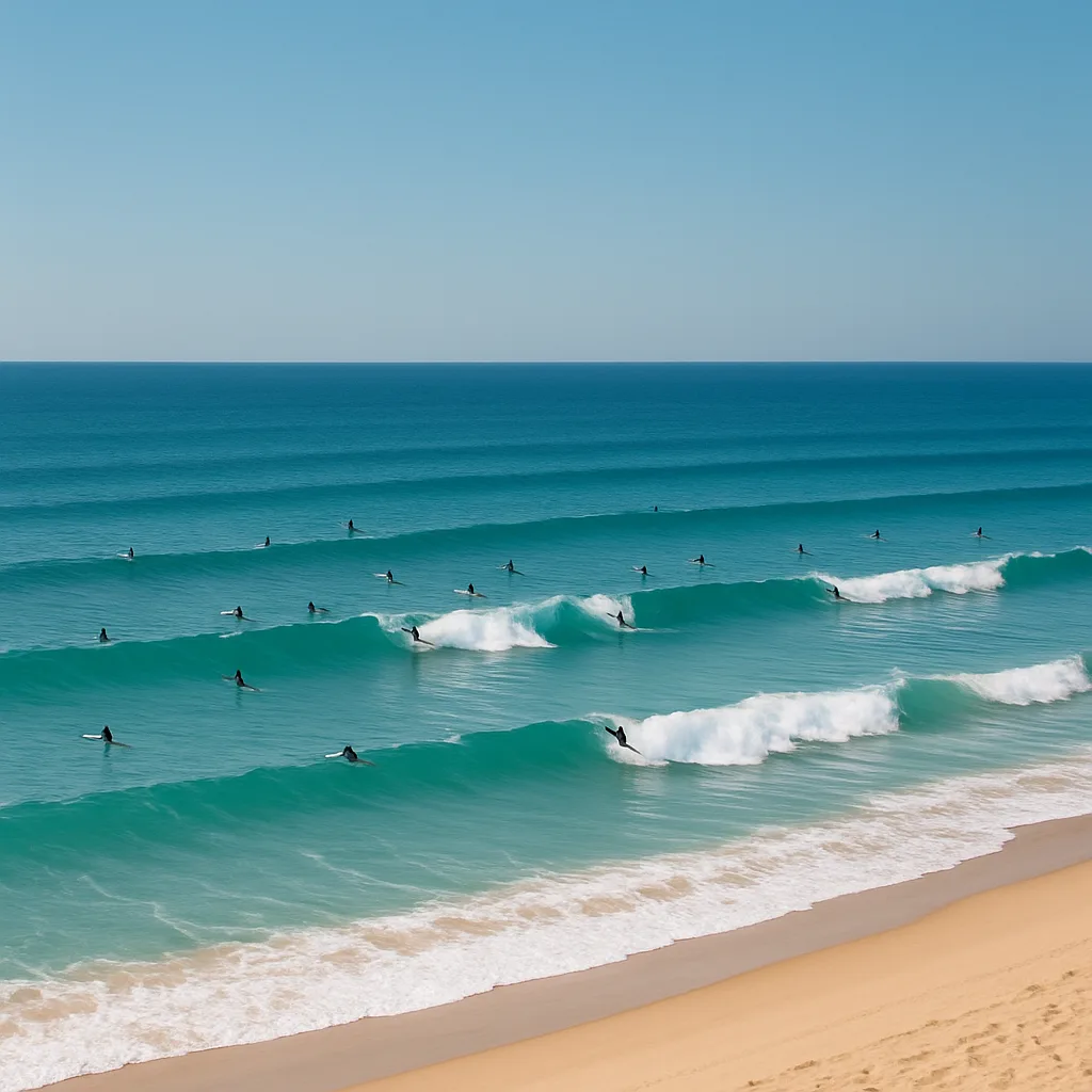 Dozen Distant Surfers