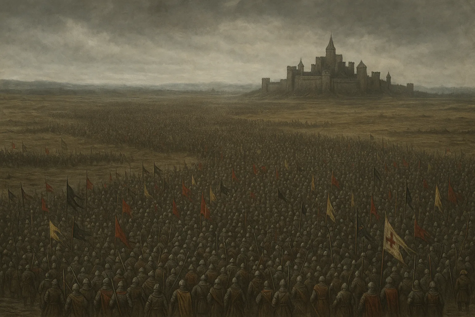 Sprawling Medieval Army