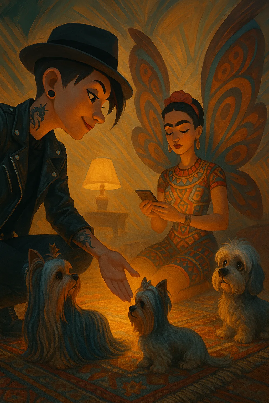 Disney-Pixar Public Servant in a Stylish Fedora and Punk-goth Attire