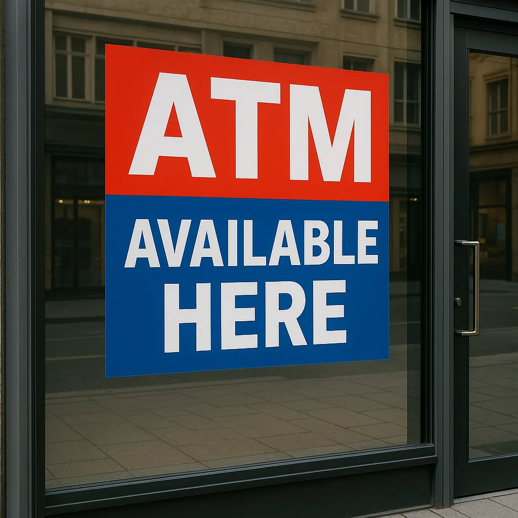 Storefront Made of Glass Showcases a Prominent Sign