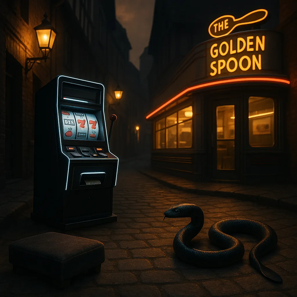 Within the Gas Lamp-lit Narrow Alleys of a Victorian-era Town
