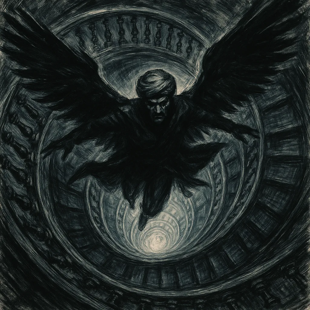 Villain in a Silk Turban Spreads Dark Wings
