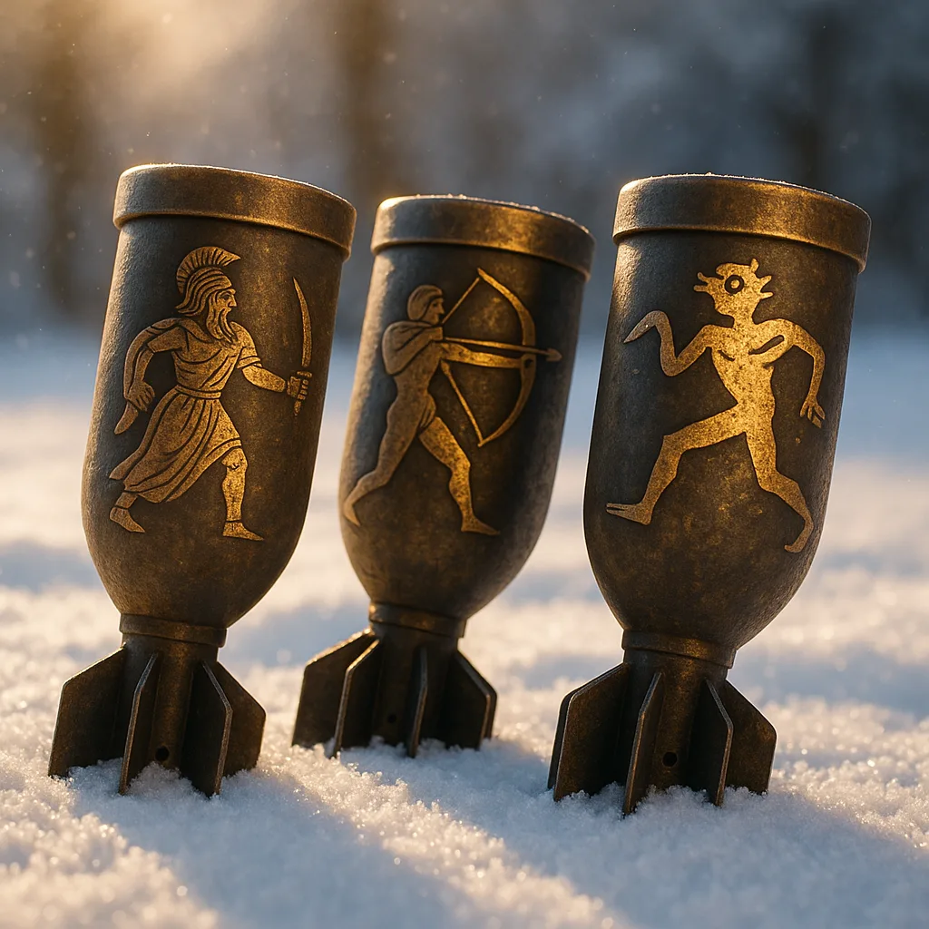 Three Varied Mortars