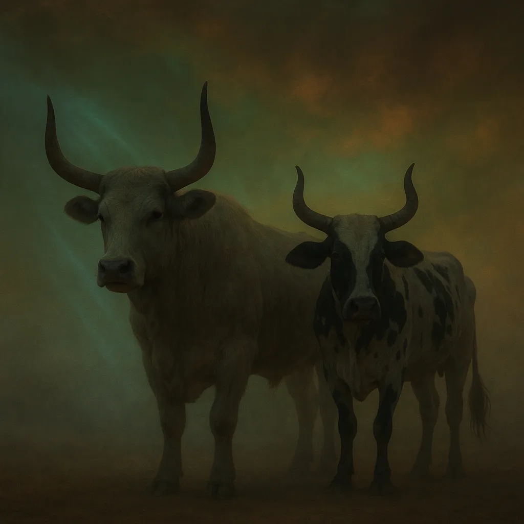 Beneath Strange-colored Skies Signifying a Toxic