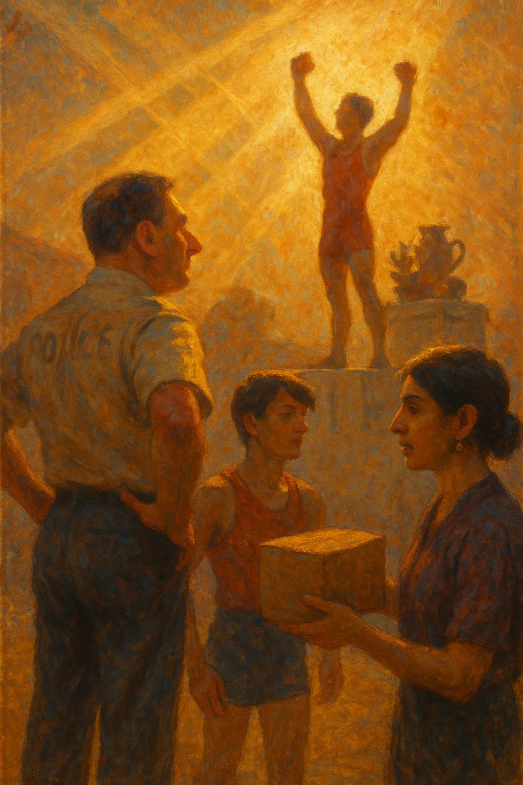 Tan-skinned Public Servant Official