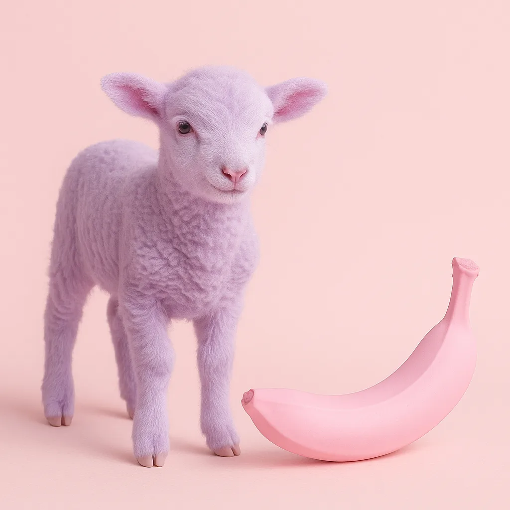 Lamb in Lavender Hues