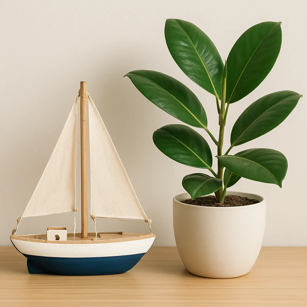 Tiny Sailboat Positioned