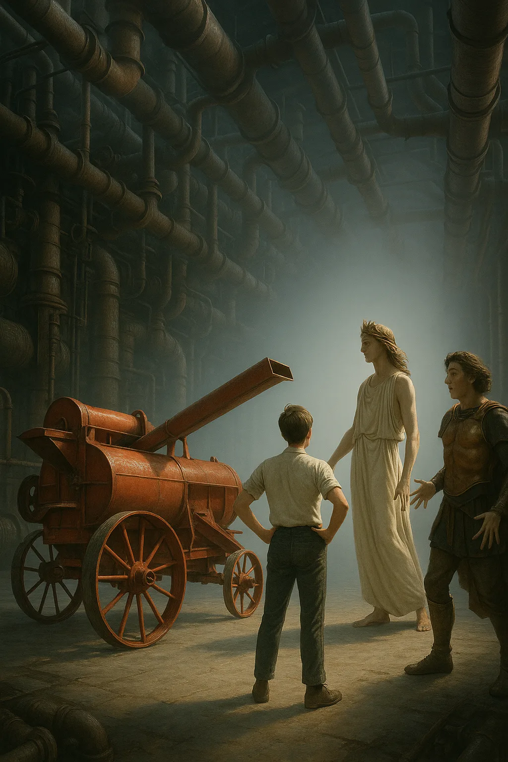 Vast Complex Network of Rusted Pipes