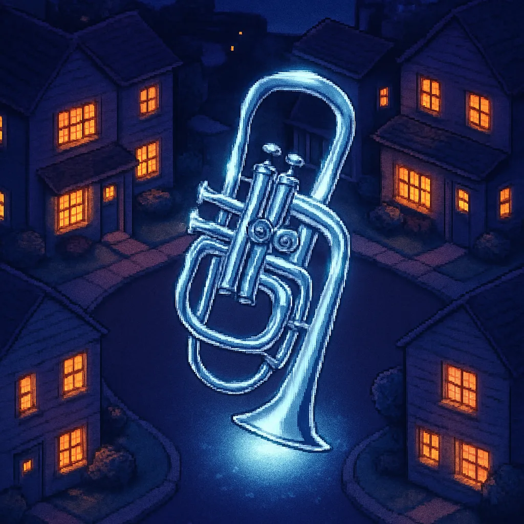 Dramatically Uplight Silver Shepherd's Crook Cornet