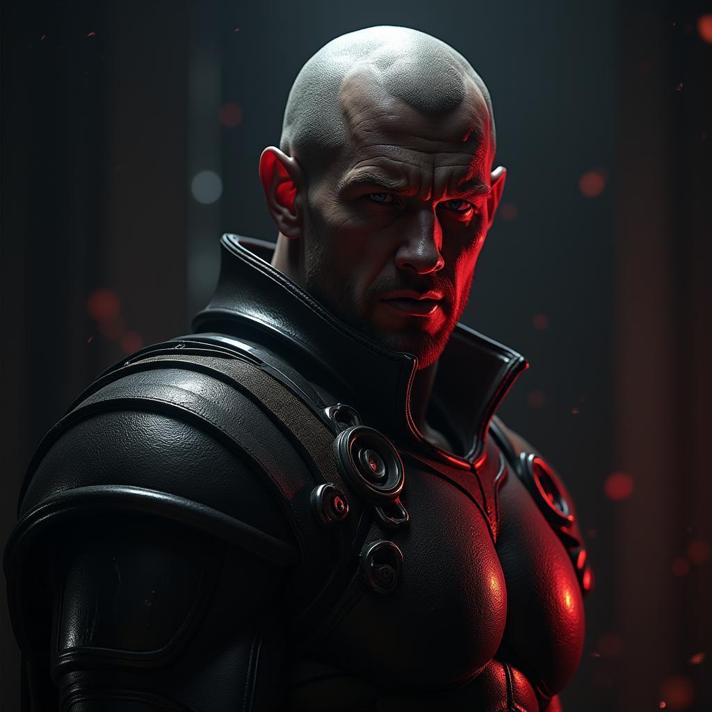 Destiny Titan Portrait in Dramatic Chiaroscuro