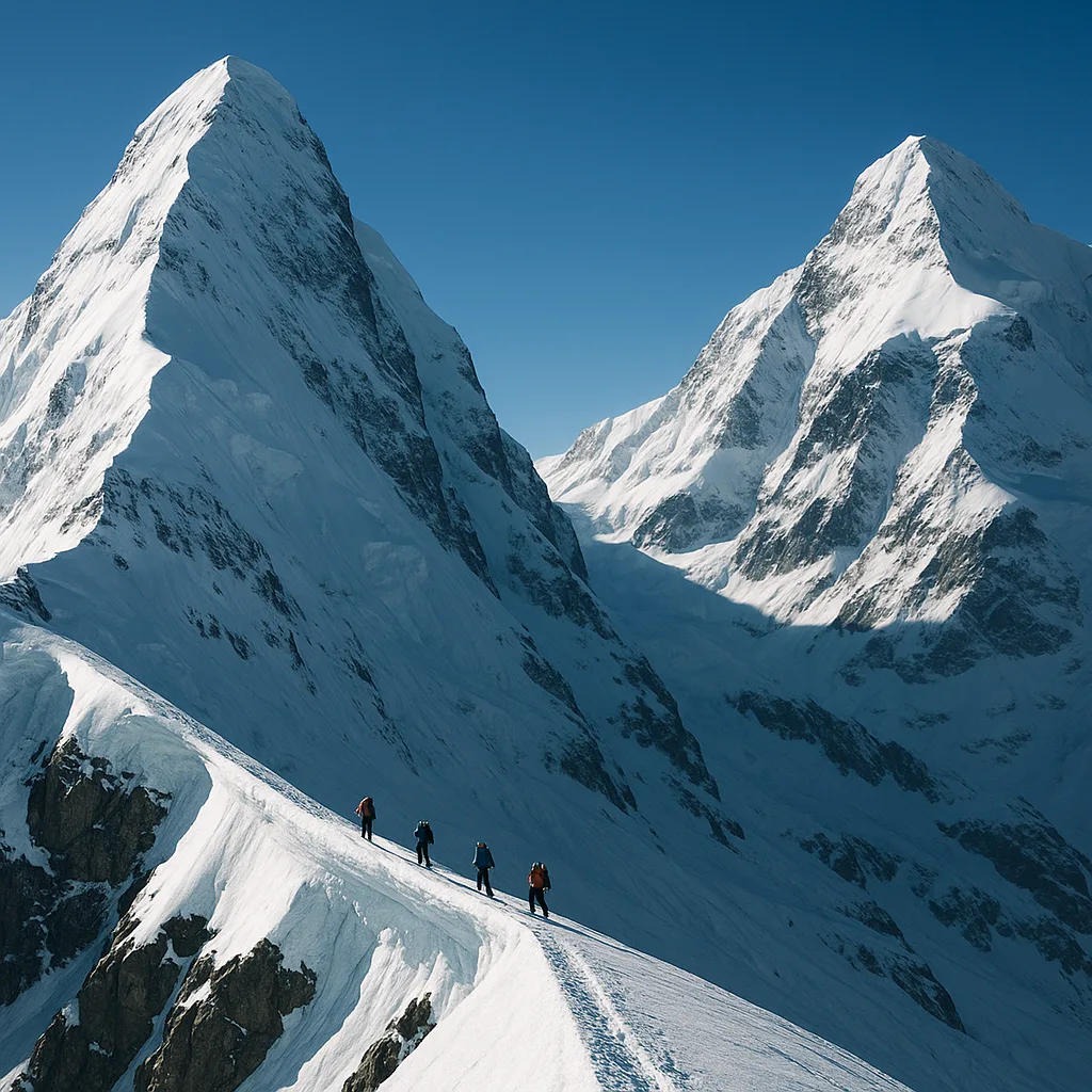 Small Group of Mountaineers
