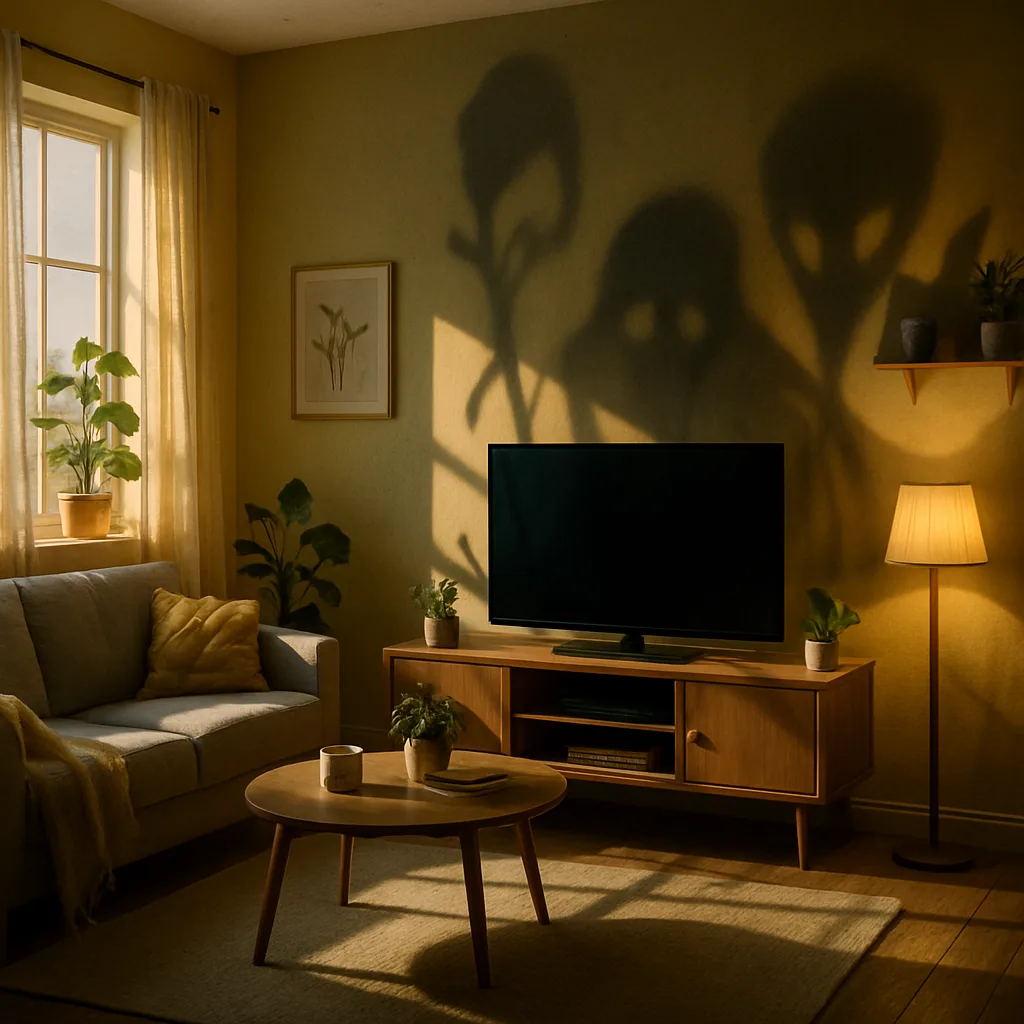 Lively and Vibrant Living Room Featuring a TV