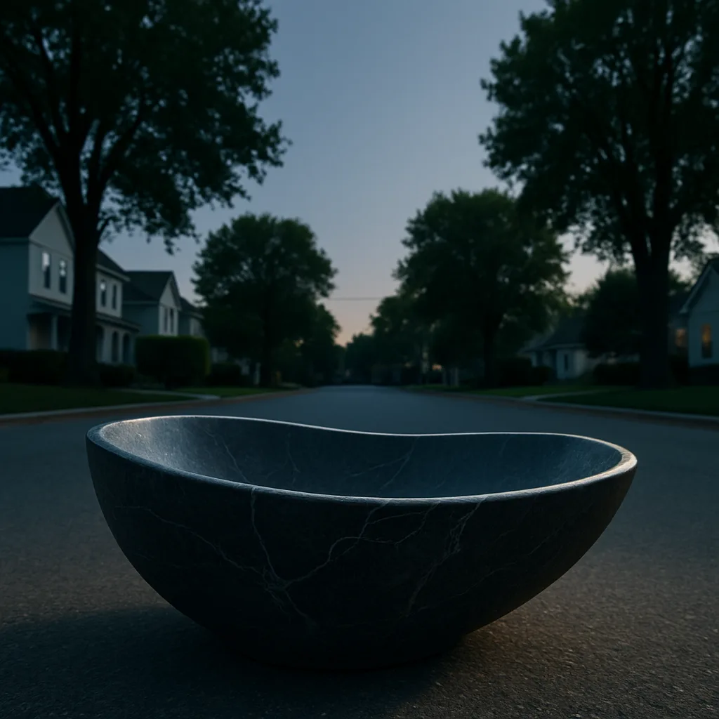 Single Charcoal Dark Grey Countertop Vessel Washbasin