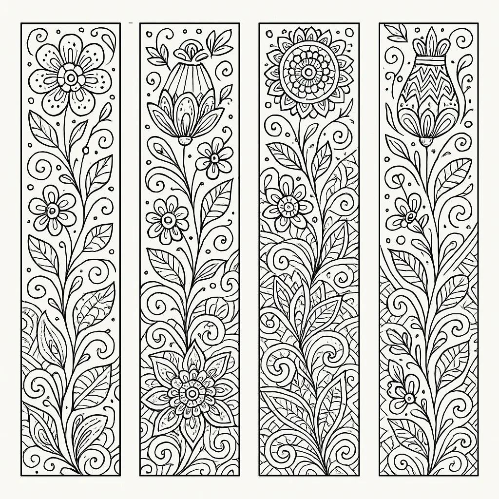 Collection of Four Artistic Bookmarks