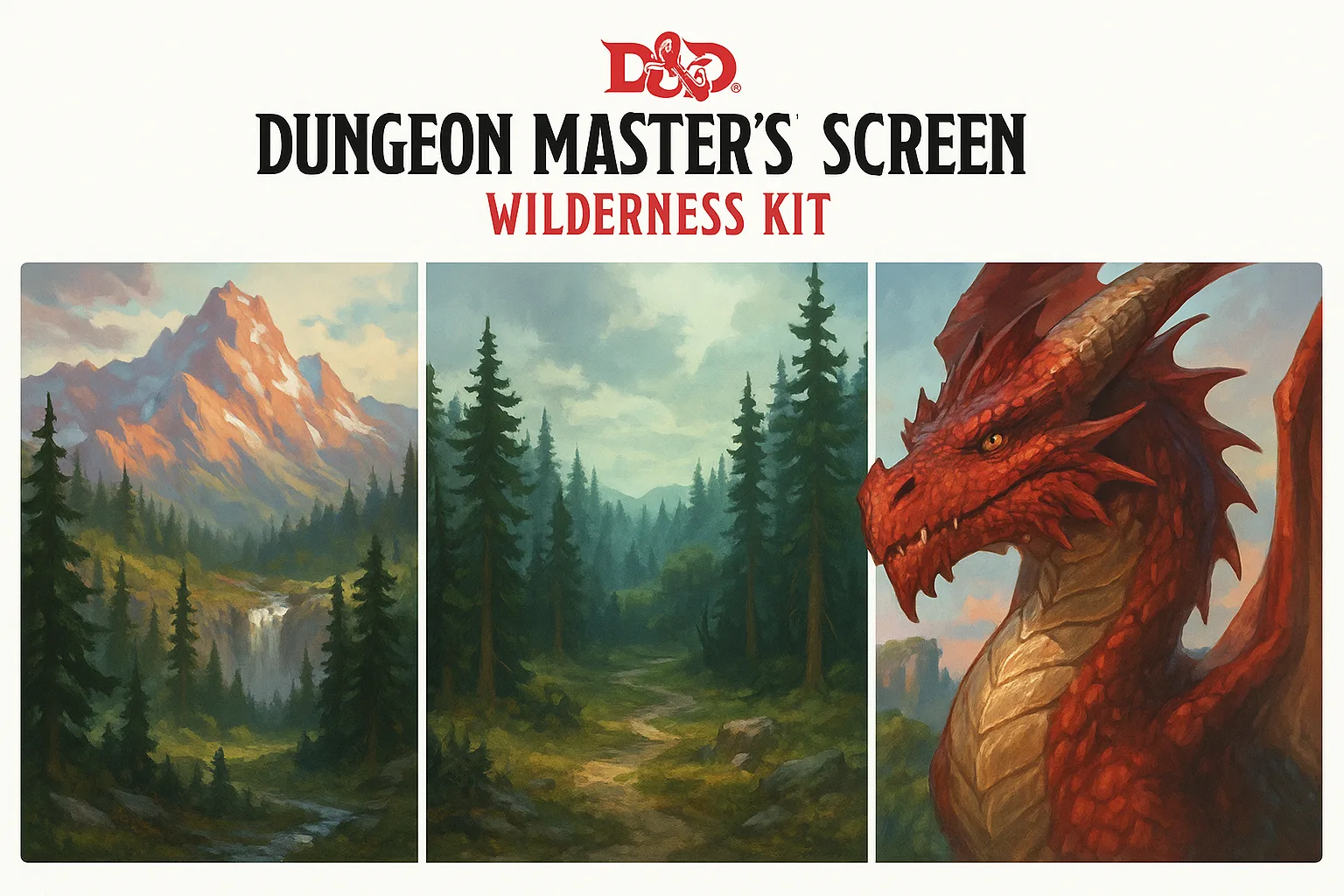 "Dungeons & Dragons" Dungeon Master's Screen Wilderness Kit