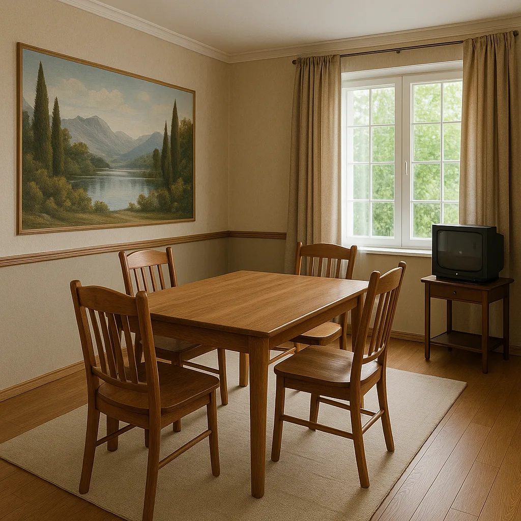 Dining Room with a Wooden Table Set