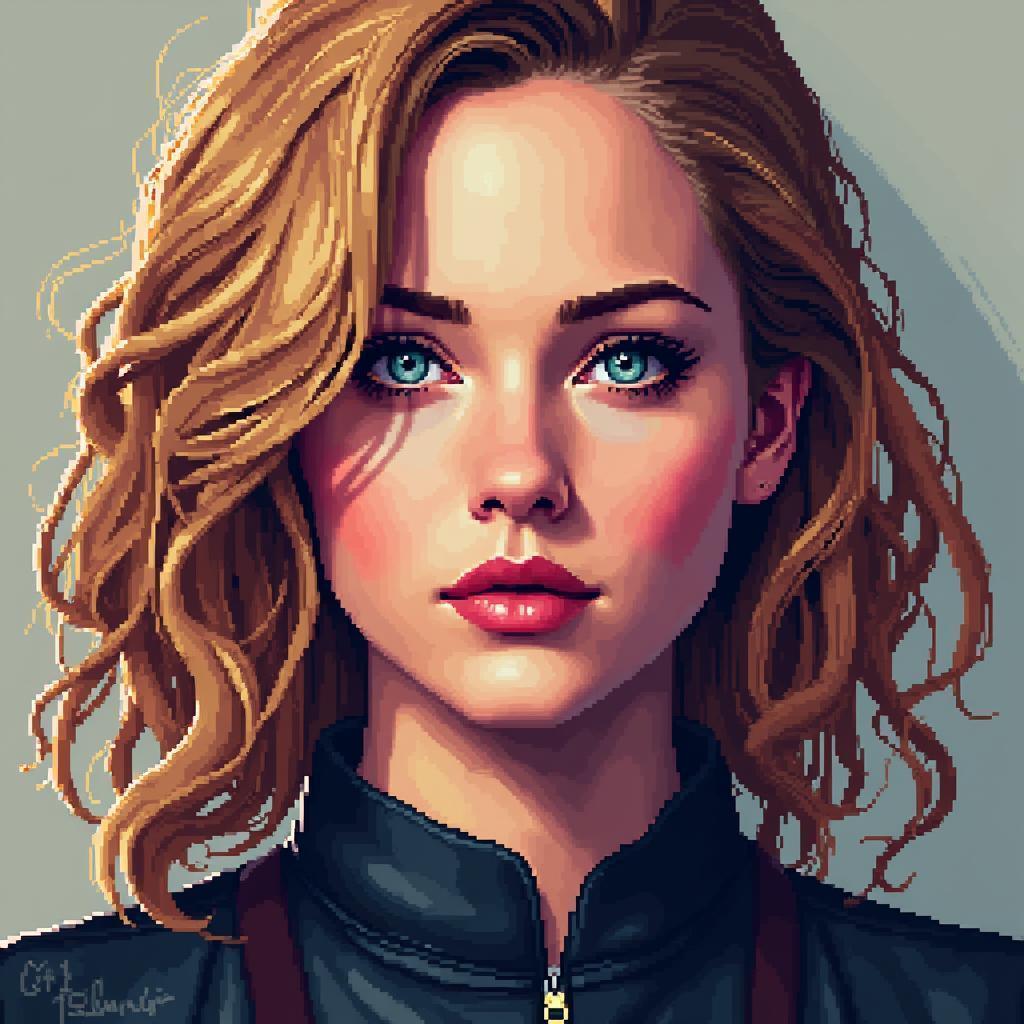 Jennifer Lawrence in StarCraft Inspired Pixel Art