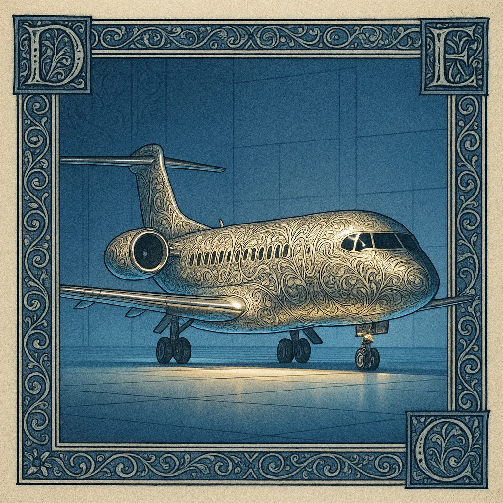 Evoking a Meticulously Crafted Illustration Through its Ornate Borders
