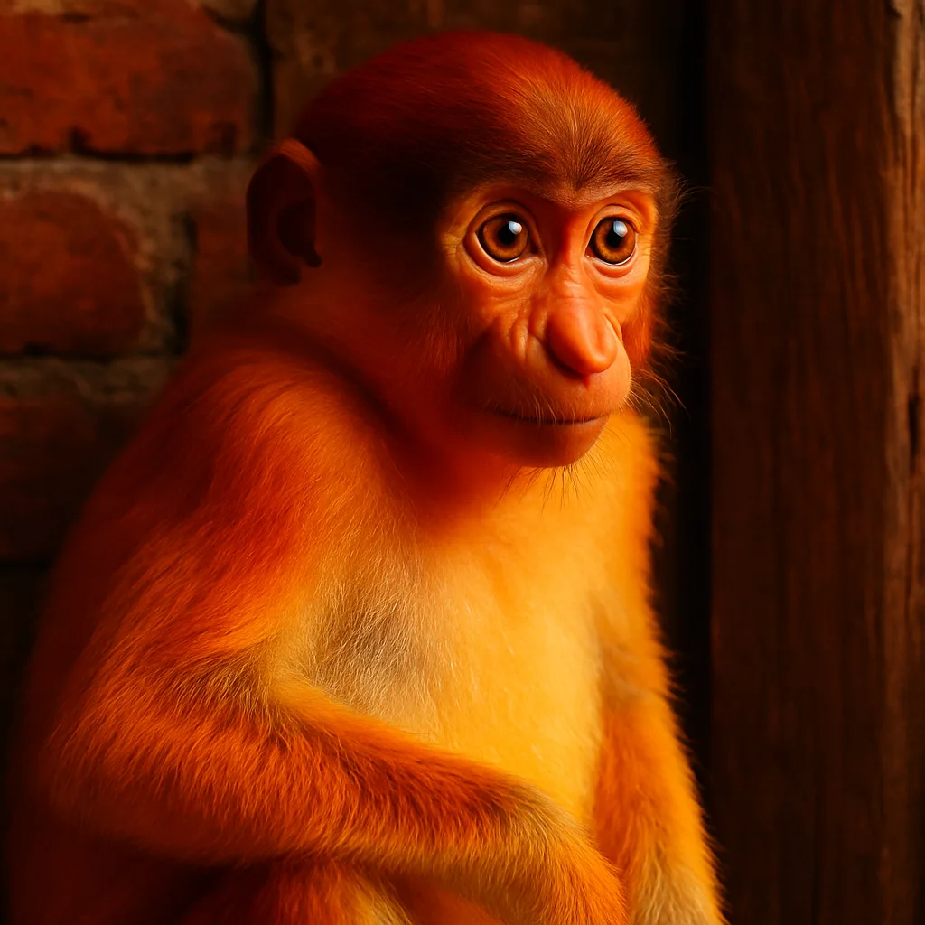 Juvenile Proboscis Monkey