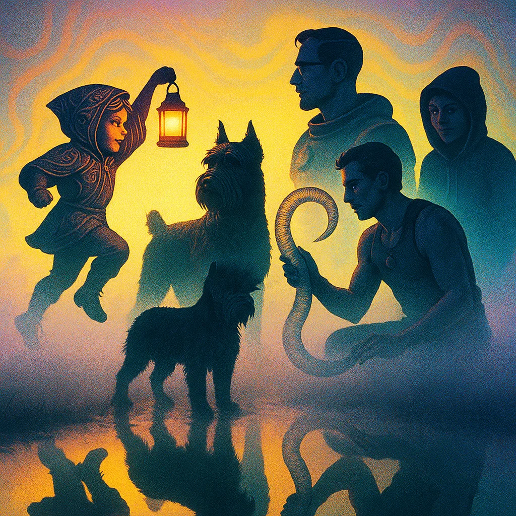 Eerie Tableau Unfolds Within Dense Ground-level Fog
